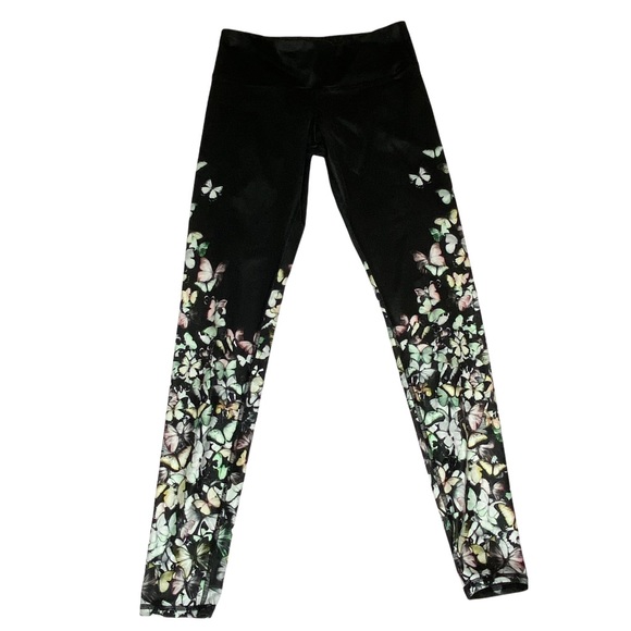 ALO Yoga Airbrush Butterfly Leggings Black Size XS - Picture 3 of 7